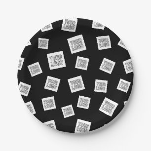 Prato De Papel Seu logotipo, foto ou outra imagem Colocação Ale