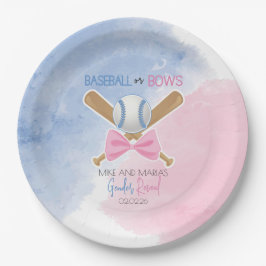 Prato De Papel Sexo de beisebol ou arcos revela papel