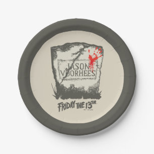 Prato De Papel Sexta-feira, 13 Jason Voorhees Headstone