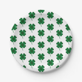 Prato De Papel Shamrock Saint Patrick's Day 
