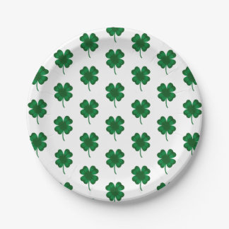 Prato De Papel Shamrock Saint Patrick's Day