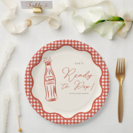 Prato De Papel She’s ready to pop baby shower