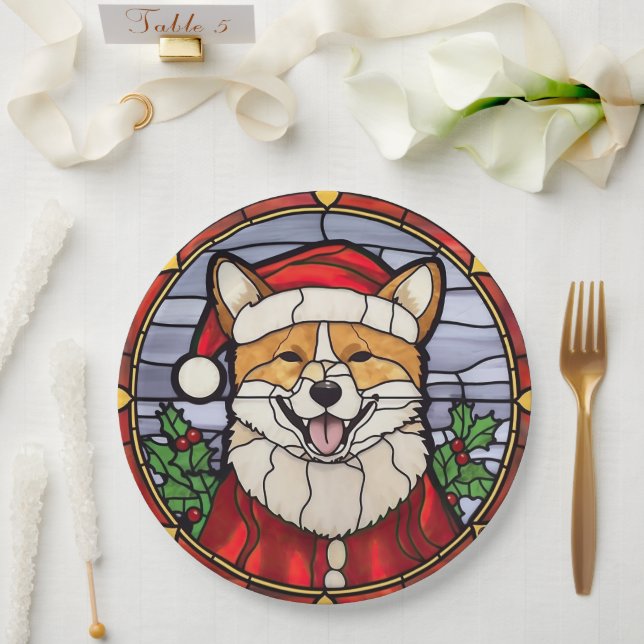 Prato De Papel Shiba Inu - Vidro Escondido (Casamento)