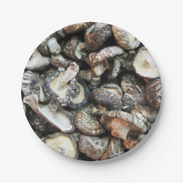Prato De Papel Shiitake Mushroom (Frente)