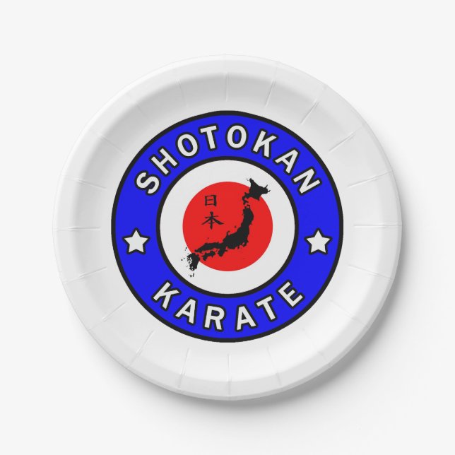Prato De Papel Shotokan Karate (Frente)