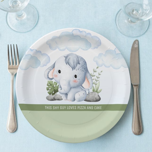 Prato De Papel Shy Guy Birthday Paper Plate (Criador carregado)