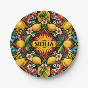 Prato De Papel Sicilia Siciliilian Paper Plate