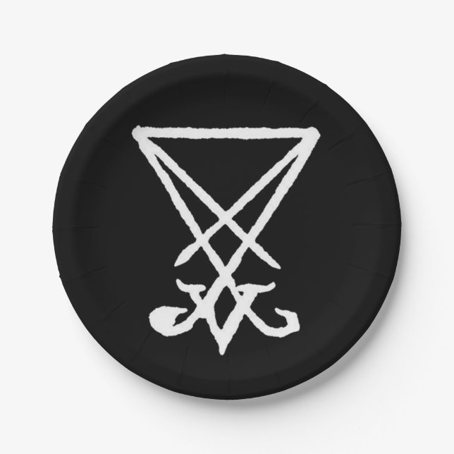 Prato De Papel Sigil das placas de papel de Lucifer (Frente)