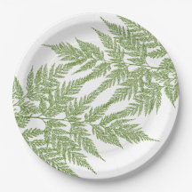 Silhueta de duas frondas da samambaia