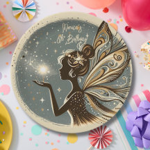 Silhueta de fada mágica aniversário infantil