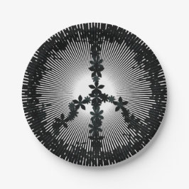 Prato De Papel Símbolo da paz