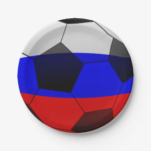 PRATO DE PAPEL SÍMBOLO DE FUTEBOL 2018