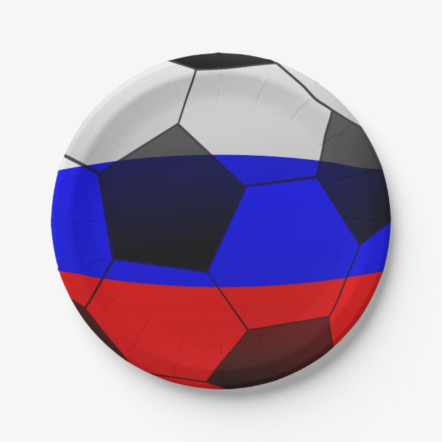 PRATO DE PAPEL SÍMBOLO DE FUTEBOL 2018 (Frente)