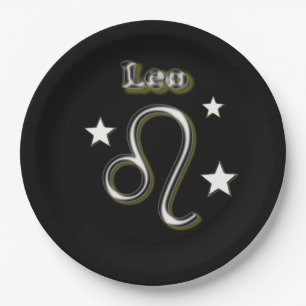 Prato De Papel Símbolo Leo