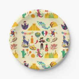 Prato De Papel Símbolos do México