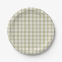 Simple Sage Green Gingham