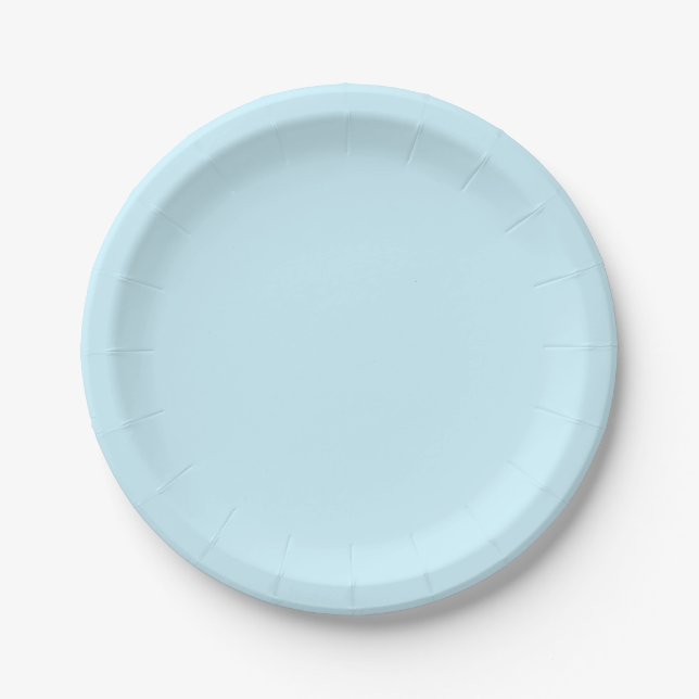 Prato De Papel simples e mínimo personalizado pastel personalizad (Frente)