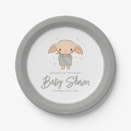 Prato De Papel Simples Harry Potter - Chá de Bebê do Dobby