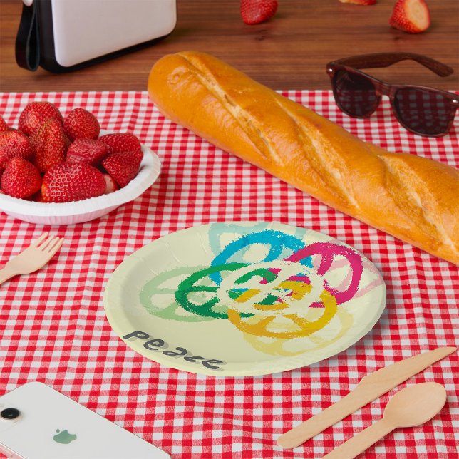 Prato De Papel Sinal de Paz (Criador carregado)