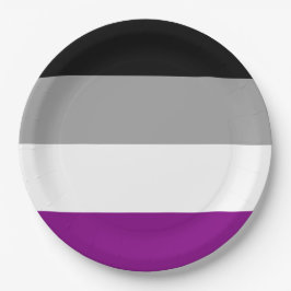 Prato De Papel Sinalizador do Orgulho Asexual (Ace) (Asexualidade