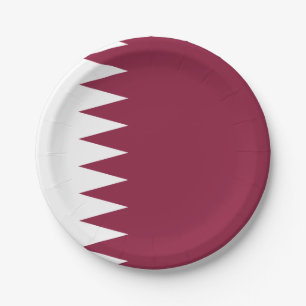 Prato De Papel Sinalizador do Qatar