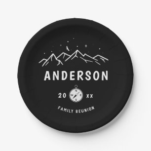 Prato De Papel Sindicato da Família Personalizada de Acampamento 