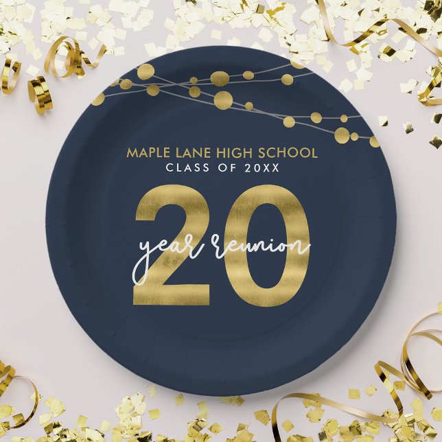 Prato De Papel Sindicato das Cordas Azuis das Luzes 20 Anos (Criador carregado)