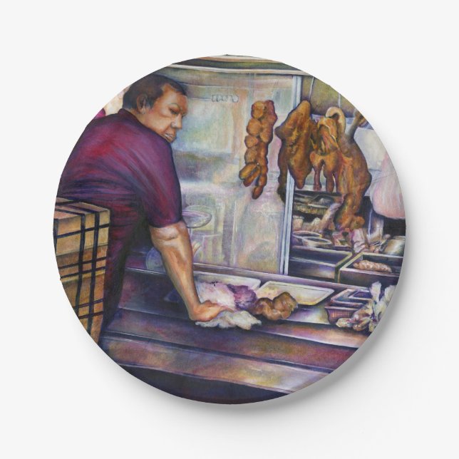 Prato De Papel Singapura com Beijo Sun (Frente)