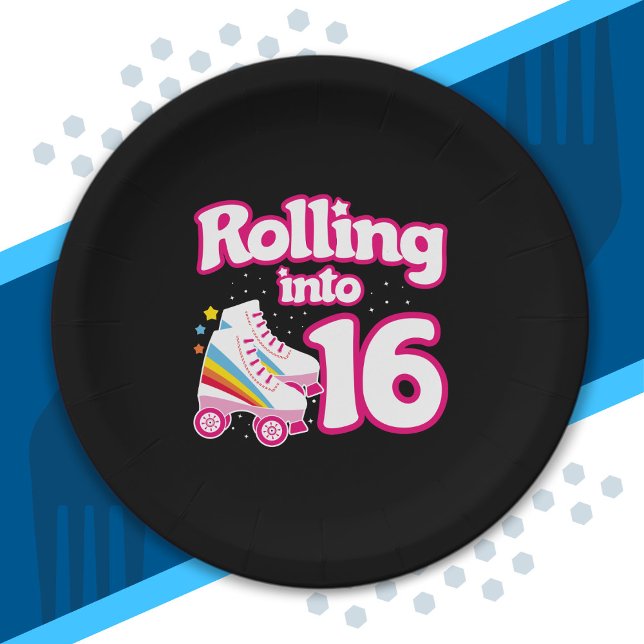 Prato De Papel Skate - 16ª Festa de aniversário - Rastreamento do (Criador carregado)