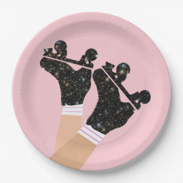 Prato De Papel Skates do cilindro de espaço moderno Derby Pink Pa
