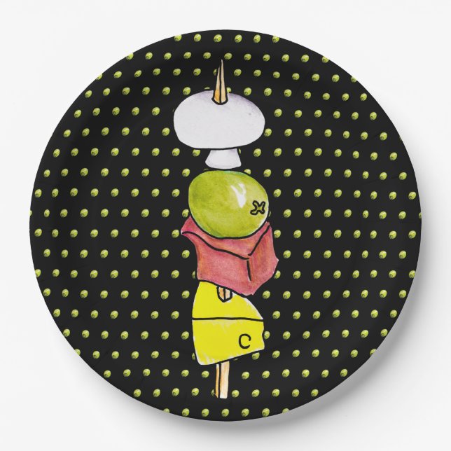 Prato De Papel Skewer (Frente)