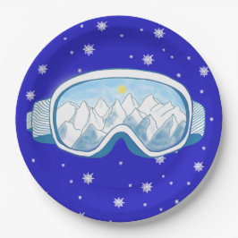 Prato De Papel Ski Goggles Snowflake Dance