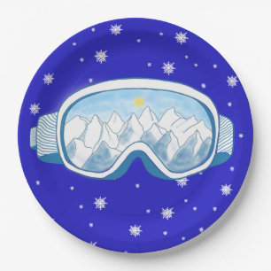 Prato De Papel Ski Goggles Snowflake Dance