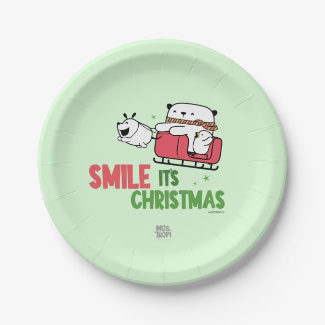 Prato De Papel | Smile, it's Christmas (Frente)