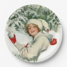 Snowball Fight (por Harrison Fisher)