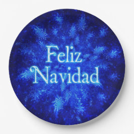 Prato De Papel Snowburst - Feliz Navidad