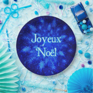 Prato De Papel Snowburst - Joyeux Noё l