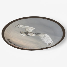 Prato De Papel Snowy Owl