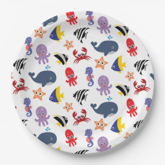 Prato De Papel Sob o mar