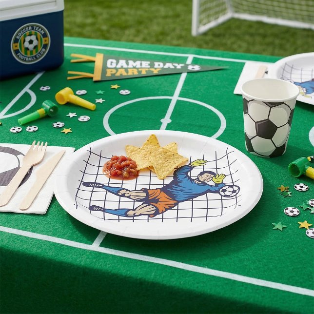 Prato De Papel Soccer Goalie (Criador carregado)