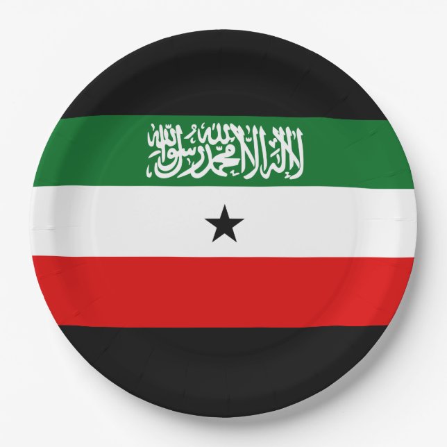 Prato De Papel Somaliland Flag (Frente)