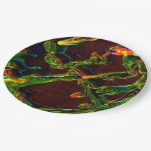 Sombras verdes drenadas em chamas de fogo