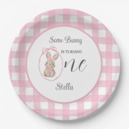 Prato De Papel Some Bunny Paper Plate 1st Birthday Party