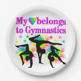 PRATO DE PAPEL SONHAGEM DA GINÁSTICA