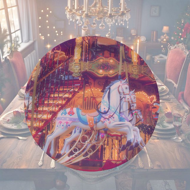 Prato De Papel sonho infantil - carrossel antigo (Criador carregado)