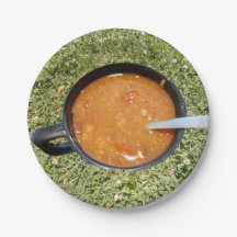 Sopa na Placa de Papel