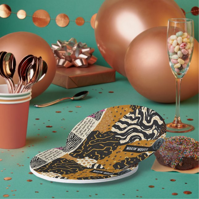 Prato De Papel Sophisticated Luxury African Asian Caribbean (Múltiplo)