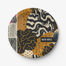 Prato De Papel Sophisticated Luxury African Asian Caribbean