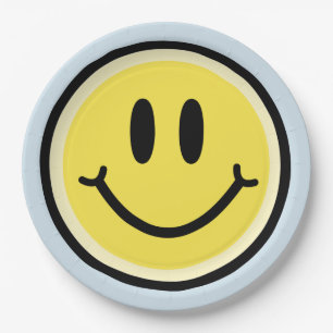 Prato De Papel Sorriso Amarelo