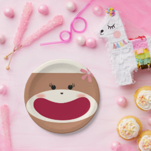 Prato De Papel Sorriso de macaco-meia (Rapariga)
